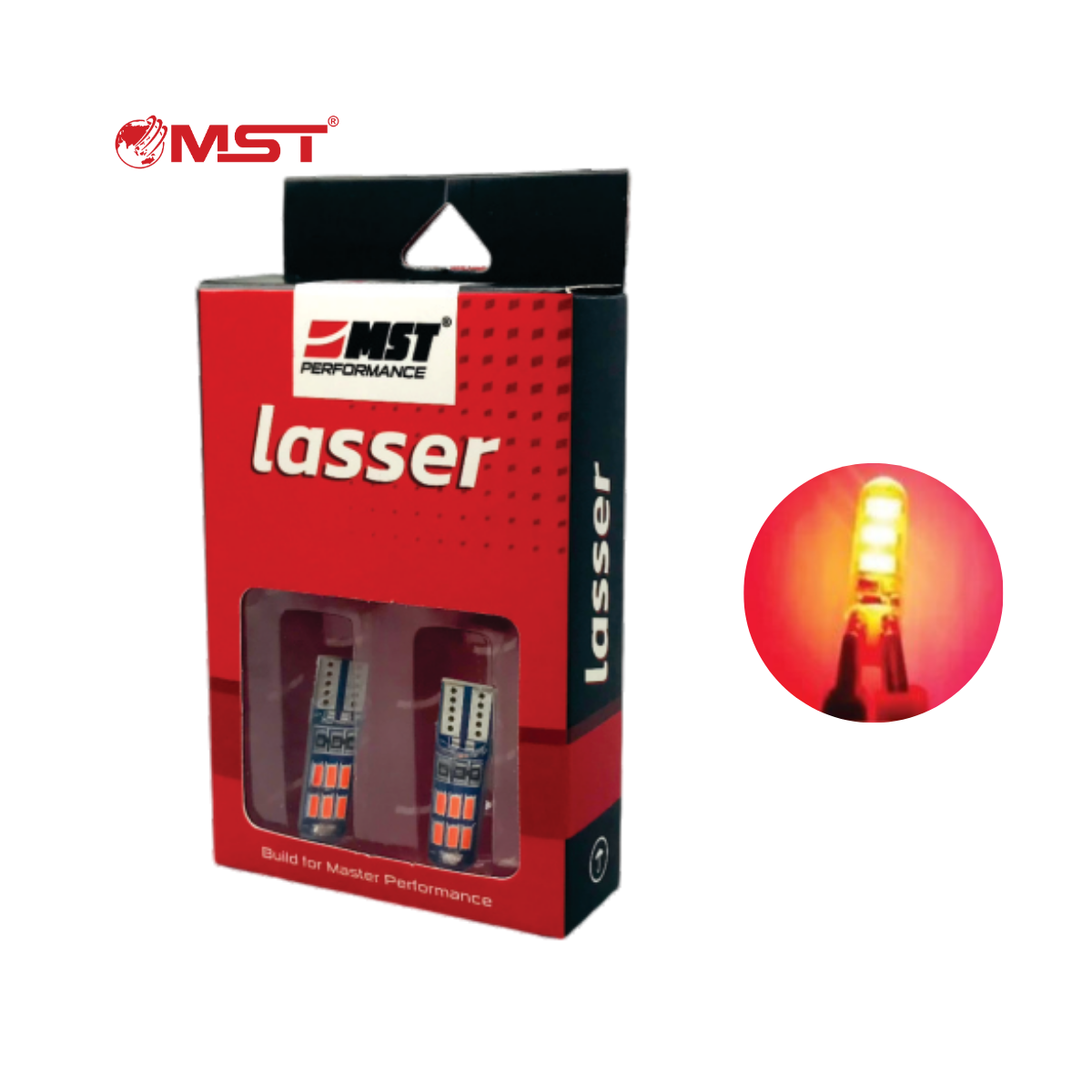 BOLAM LED JELLY SENJA KOTA T10 15 TITIK -RED