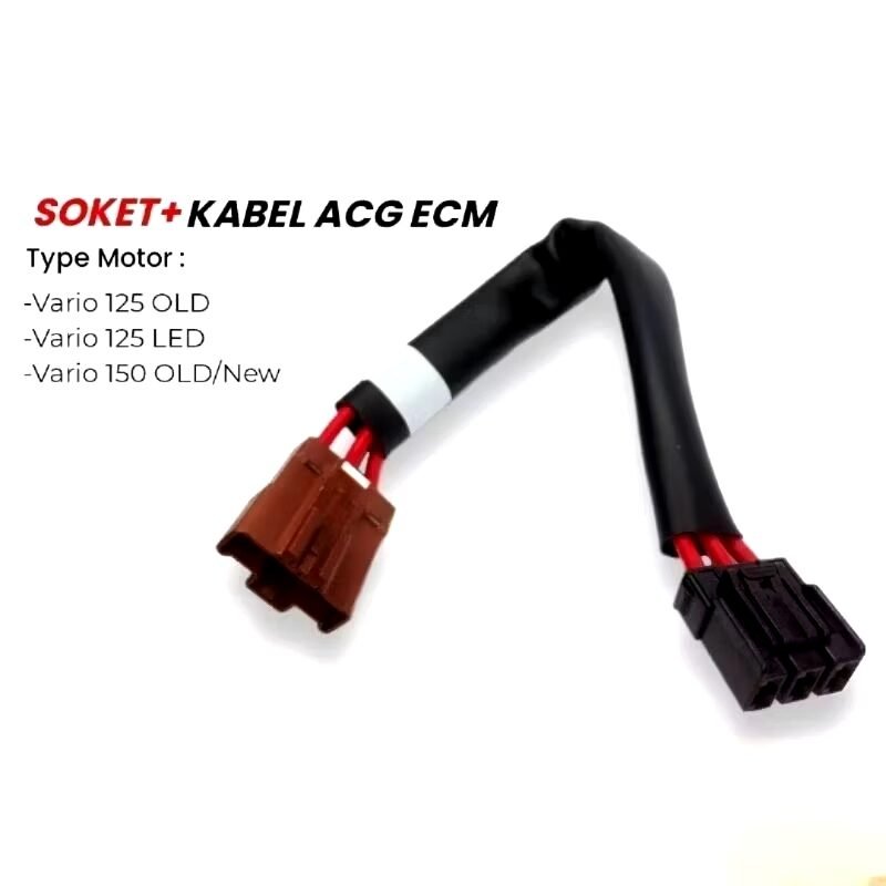 SOKET+KABEL ECU ACG HONDA VARIO 125/150 / ADV /PCX /GENIO