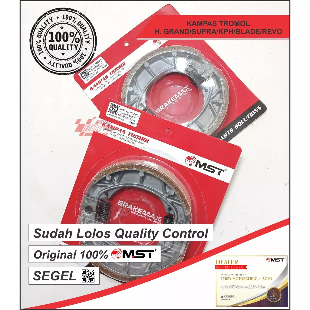 KAMPAS TROMOL/BREAKSHOE HONDA SUPRA/GRAND/LEGENDA /SUPRA X125/GL 100