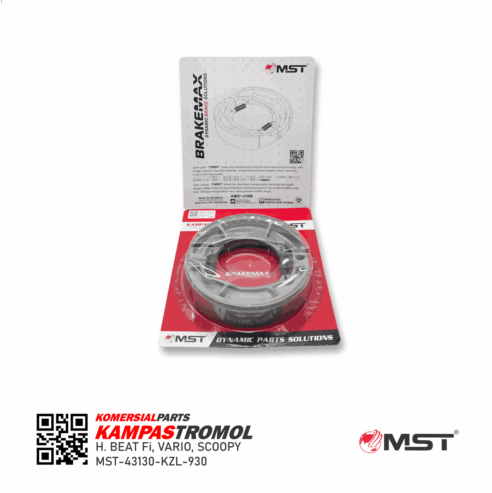 KAMPAS TROMOL/BREAKSHOE H.BEAT FI/VARIO/SCOOPY/SPACY/BEAT STREET