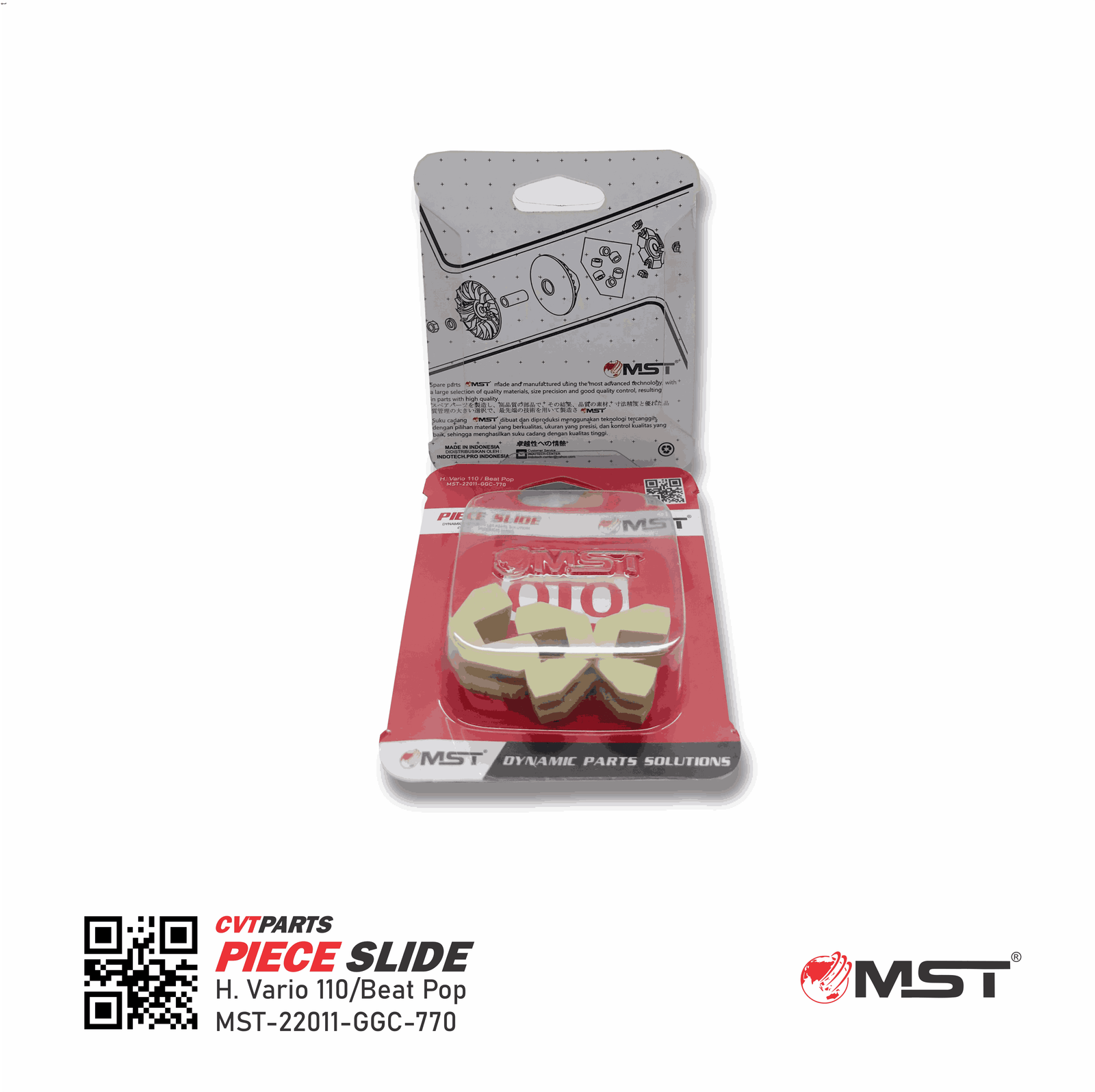 PIECE SLIDE HONDA VARIO 110/BEAT/GENIO/SCOOPY/SPACY