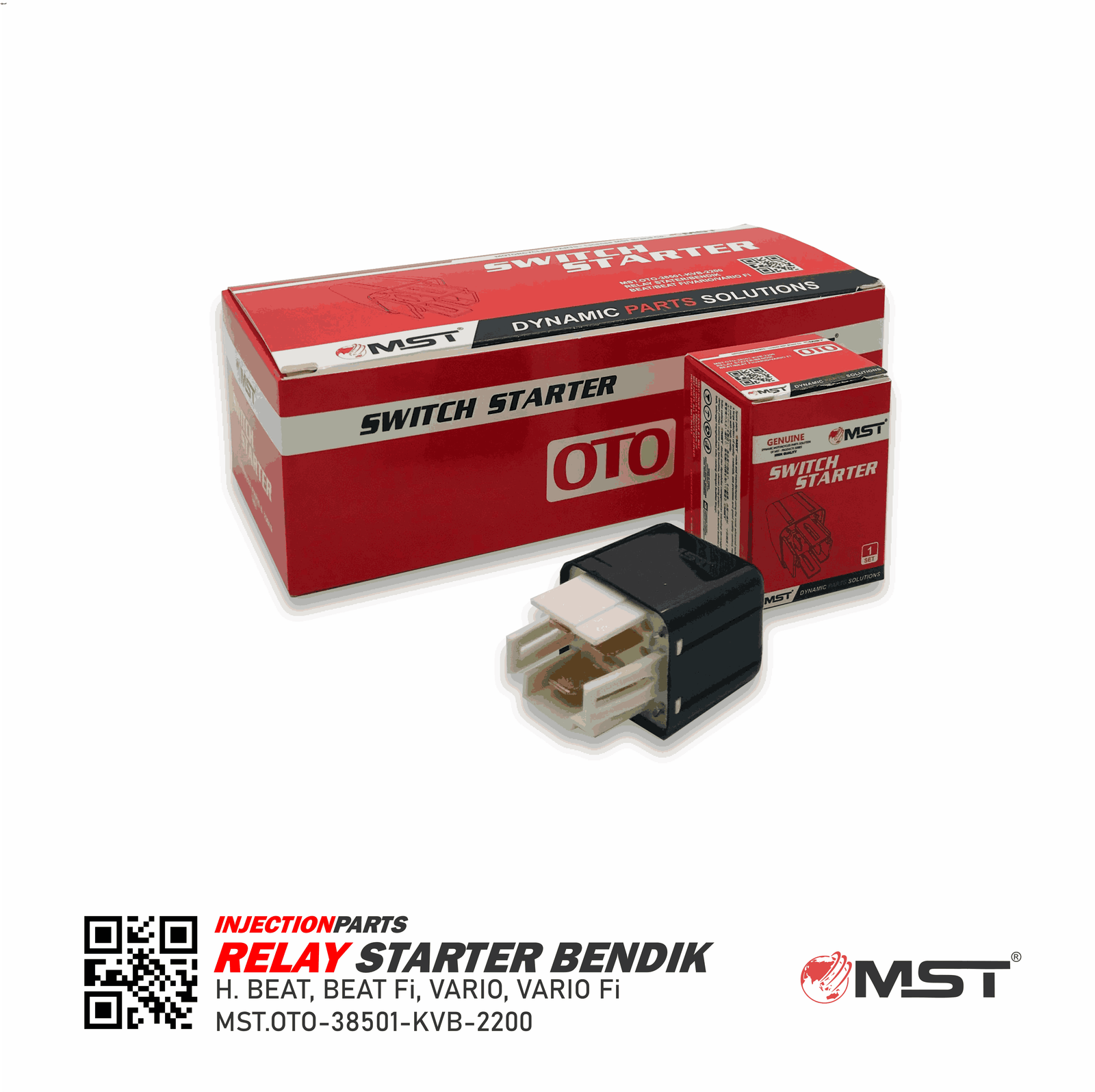 RELAY STARTER/BENDIK HONDA BEAT / BEAT FI / VARIO / VARIO FI