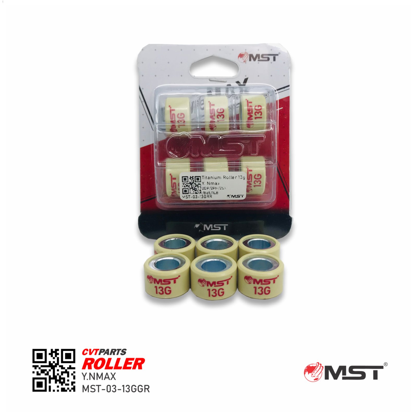 ROLLER SET YAMAHA NMAX/MIO M3 (2DP/2PH/2SX/B65/1LB) 13GR