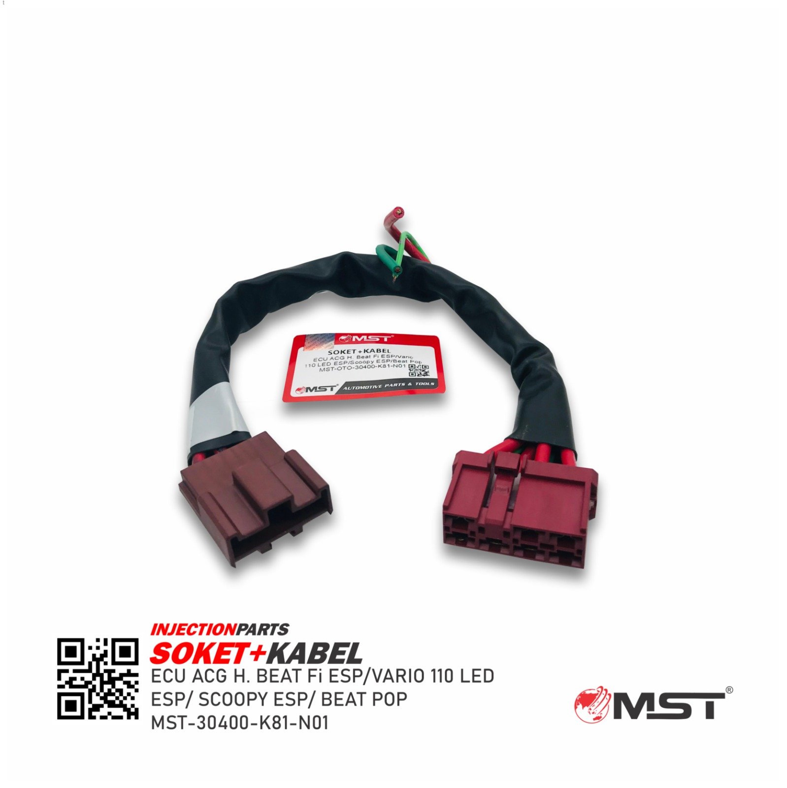 SOKET+KABEL ECU ACG HONDA BEAT FI ESP/SCOOPY ESP/VARIO 11 ESP