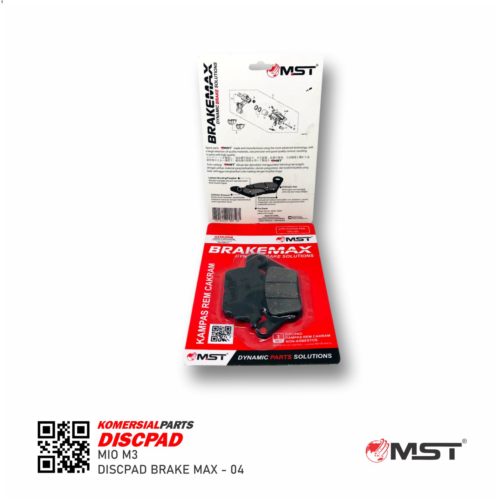 DISKPAD DEPAN MIO M3 / NMAX / MIO-Z PACKING PRESS