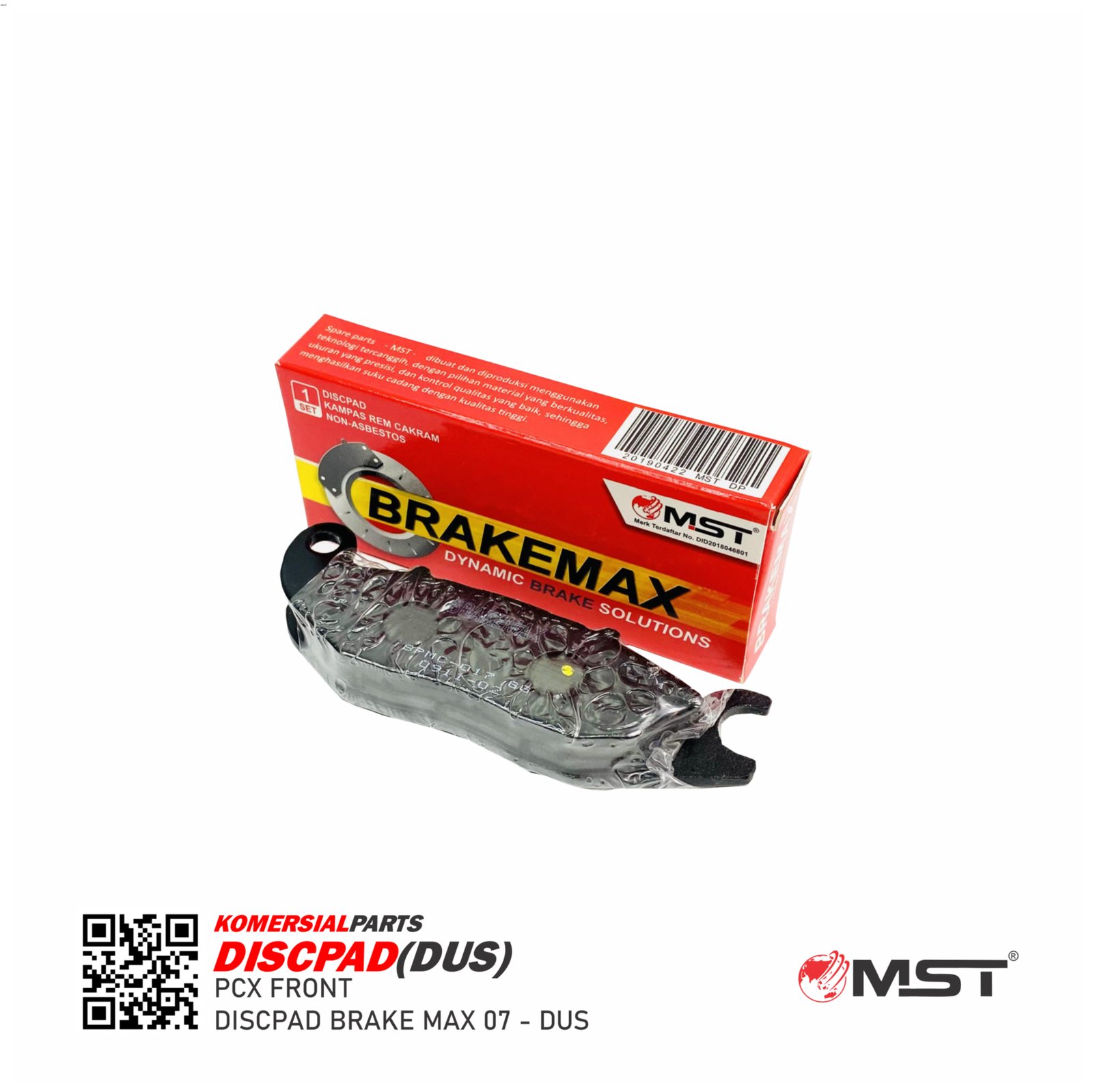 DISKPAD DEPAN PCX 150 2018  PACKING DUS