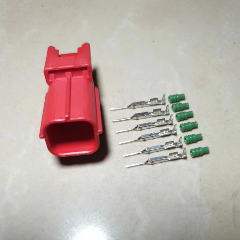 KONEKTOR DLC SOKET HONDA MALE+SOKET FEMALE EURO 5 MERAH