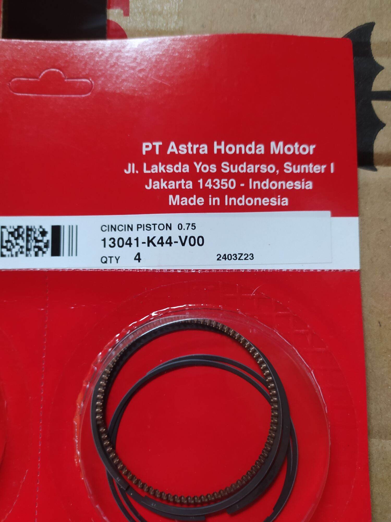 RING SEHER/RING PISTON SET OVERSIZE 75 BEAT ESP, BEAT POP ESP, SCOOPY ESP
