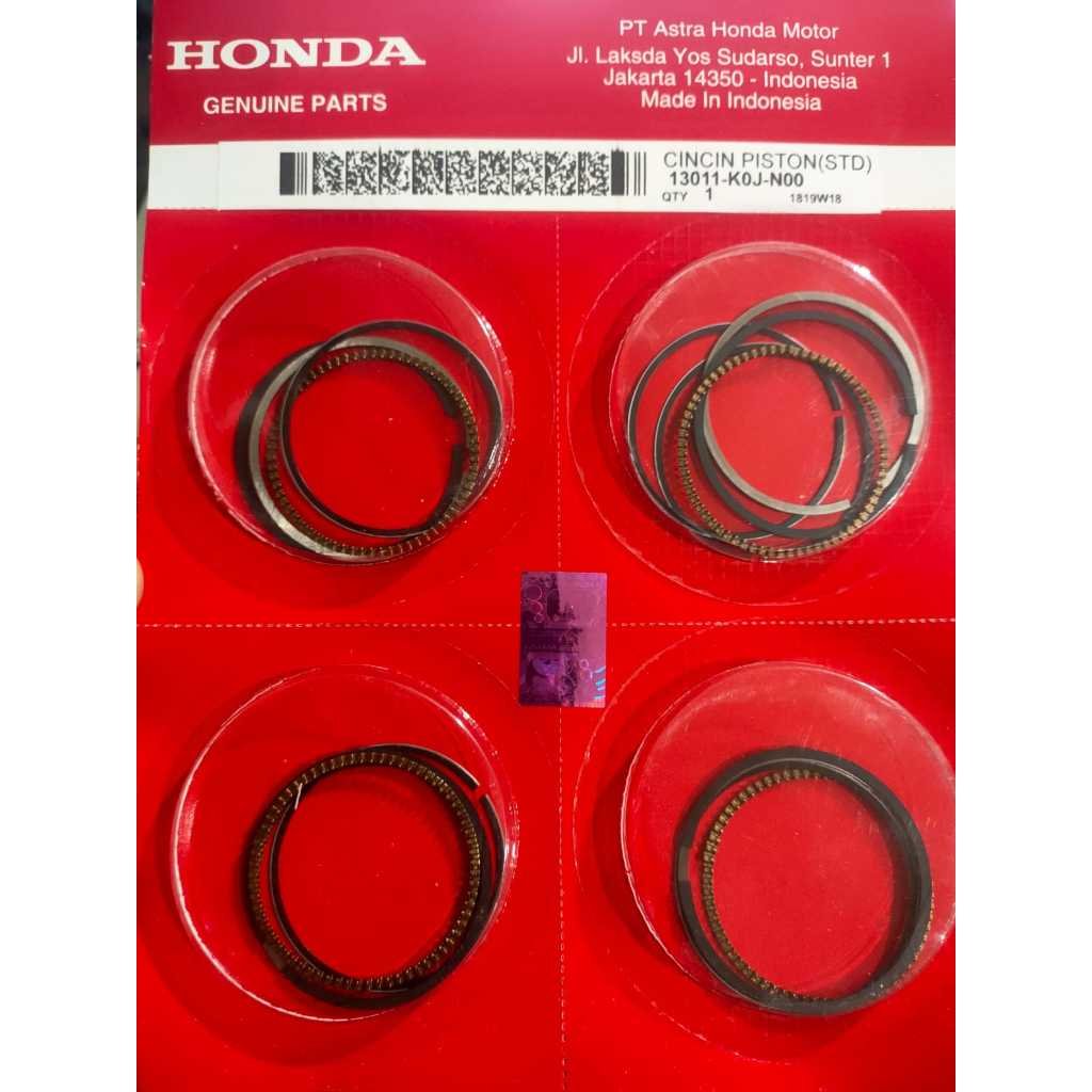 RING SEHER/RING PISTON UKURAN STD GENIO / BEAT STREET K1A / SCOOPY K2F