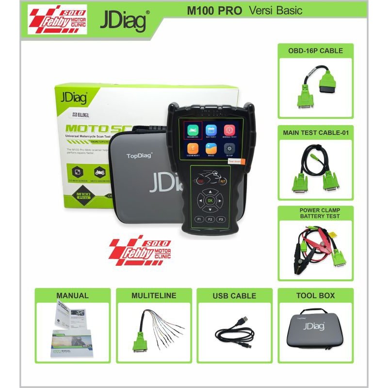 SCANNER J DIAG M-100 PRO VERSI BASIC