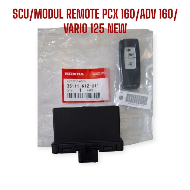 SCU+REMOTE SET HONDA PCX 160 K1Z TOMBOL PUTIH / ADV 160/VARIO 125 NEW AFTERMARKET