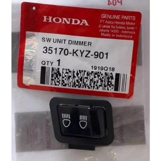 TOMBOL LAMPU JAUH-DEKAT SUPRA X HELM IN