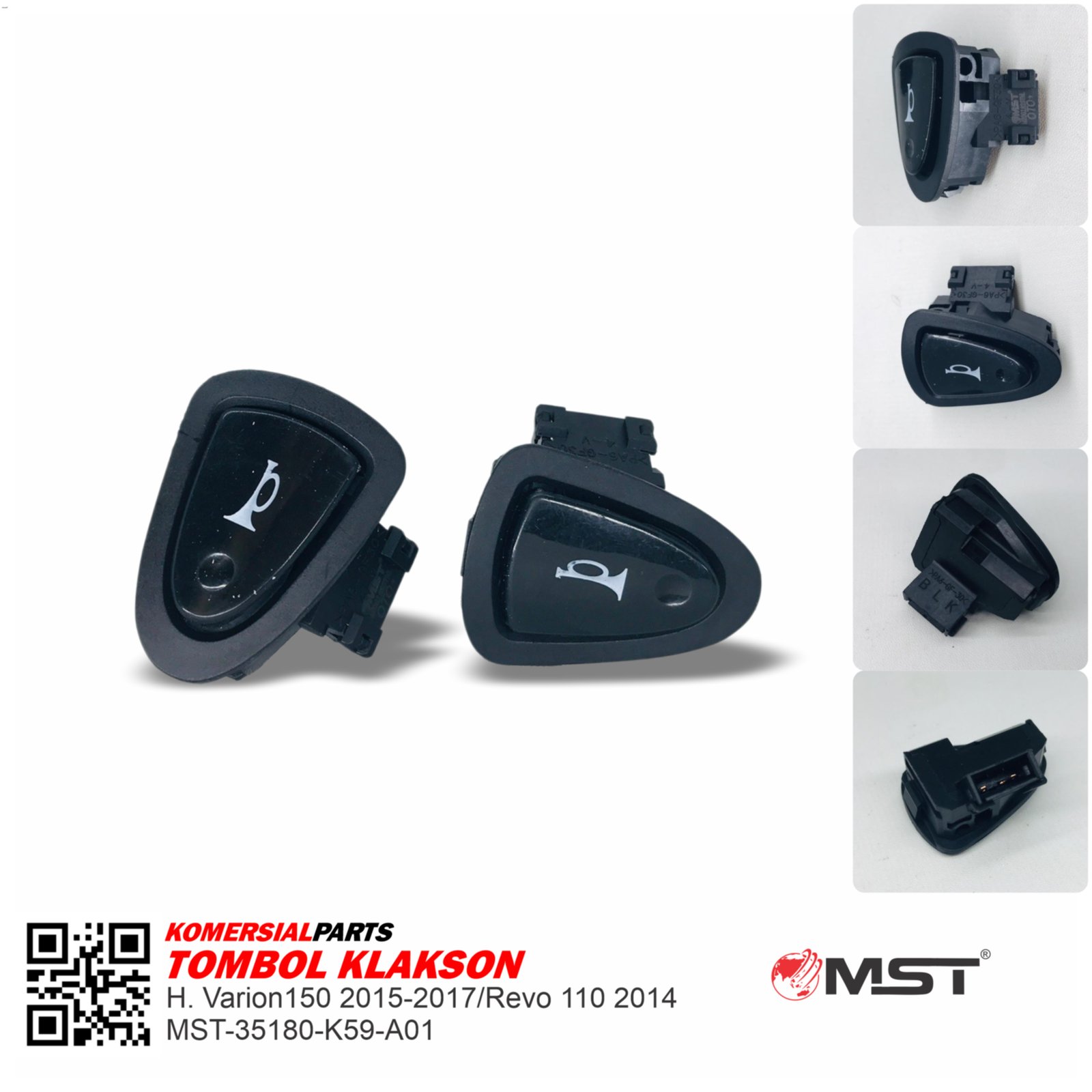 TOMBOL KLAKSON HONDA VARIO 150 2015-2017 / REVO 110 2014