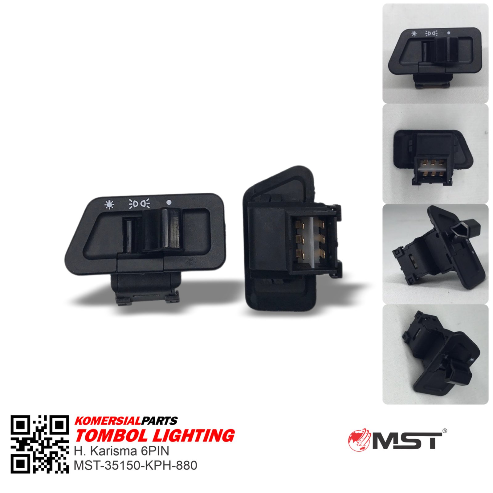 TOMBOL LAMPU/LIGHTING HONDA KHARISMA 6PIN