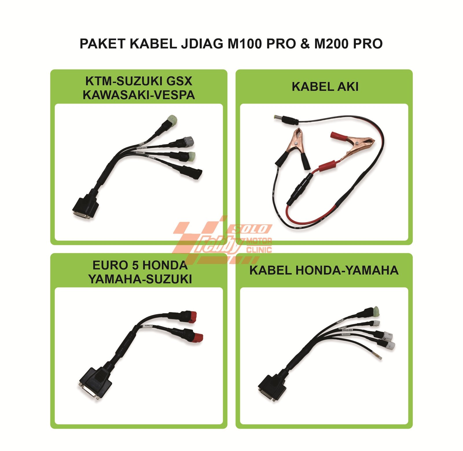 PAKET  KABEL J DIAG M100 PRO & M 200 PRO